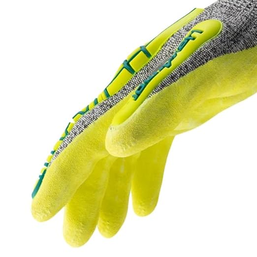 HexArmor Cut-Resistant Impact Protection Nitrile Palm Work Gloves | Rig Lizard® Series 2092 | Medium