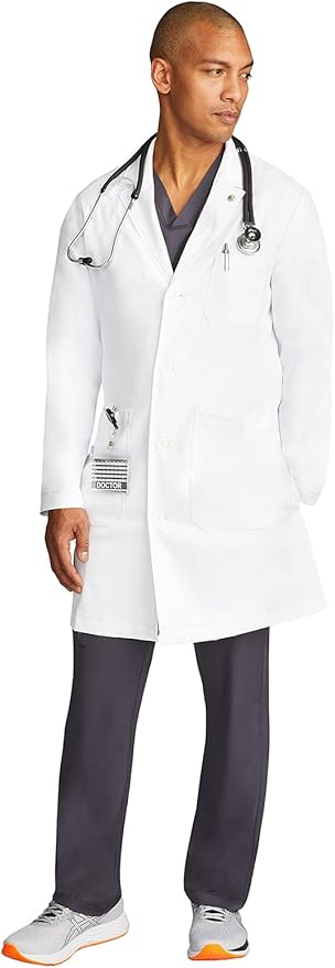Healing Hands Lab Coat for Men's Luke Labcoat With 5 Pockets & 2-way Stretch Fabric 5151