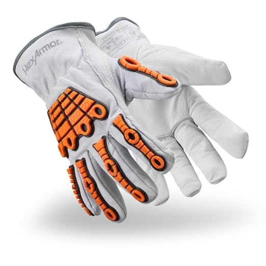 HexArmor Cut and Heat Resistant Impact Protection Leather Work Gloves | Chrome SLT ® Series 4060 | XX-Large