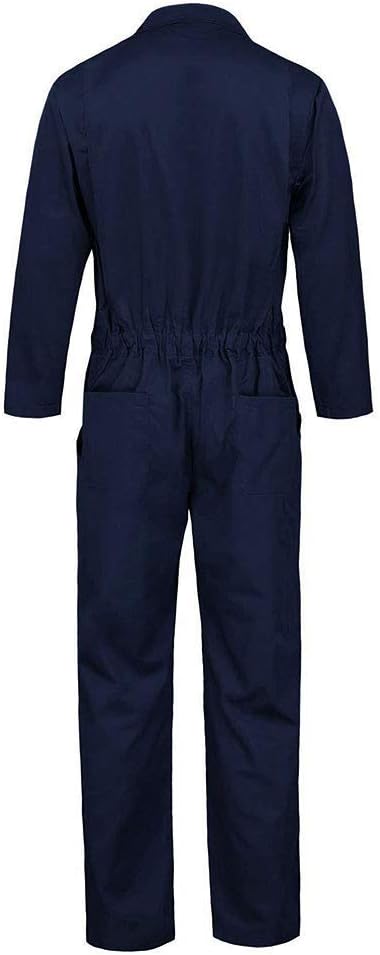 MCJC Coveralls for Men Adult Blue Jumpsuit Coveralls Mechanic Work Uniform Halloween Horror Killer Costume
