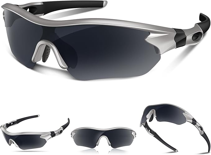 Polarized Sports Sunglasses for Men Women Youth Baseball Running Fishing Tennis Golf Cycling Driving Motor TAC UV400 TR90