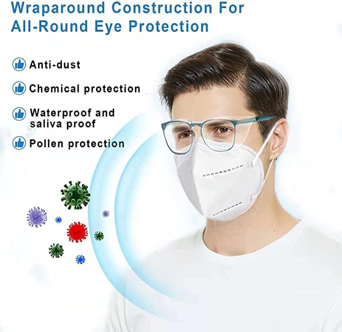 Safety Glasses Goggles For Women Nurses Protective Eyewear,Anti Fog Safety Goggles