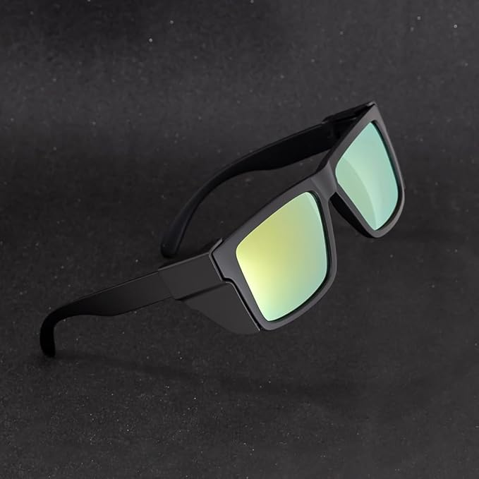 Polarized Men's and Women's Safety sunglasses,High Impact Resistant ANSI Z87UV400 Protection With Side Shield