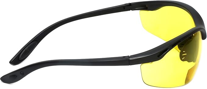 Calabria 91348 Anti Fog Bifocal Reading Safety Glasses Readers +3.00 Yellow Men Women Wraparound Eye Protection Shatterproof
