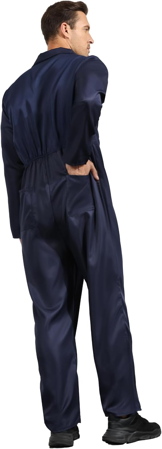 Navy Blue Jumpsuit for Men,Adult Coveralls Costume
