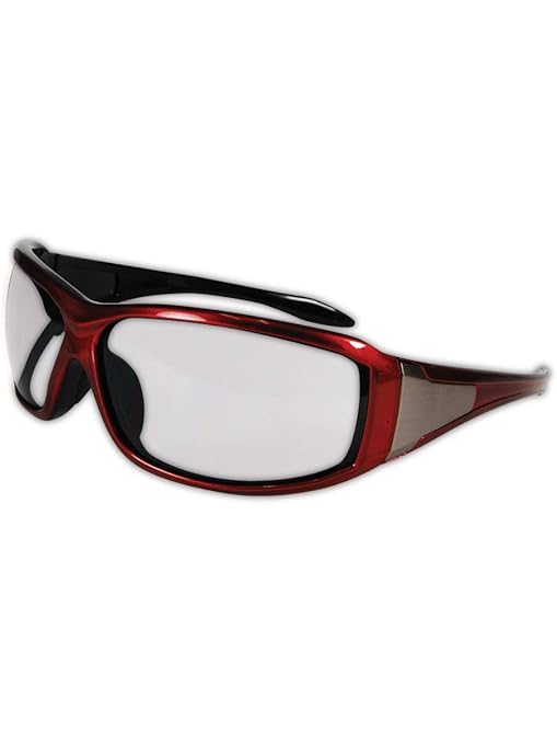 MAGID Protective Eyewear with Red Metallic Frame, 144 Pairs, Y90RBAFC