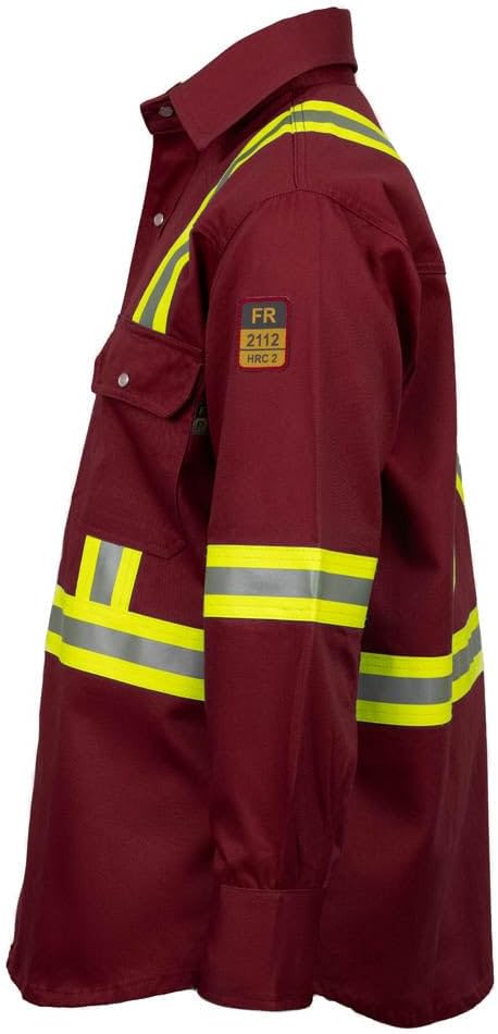 Flame Resistant FR High Visibility Hi Vis Shirt - 88% C/12% N - 7oz