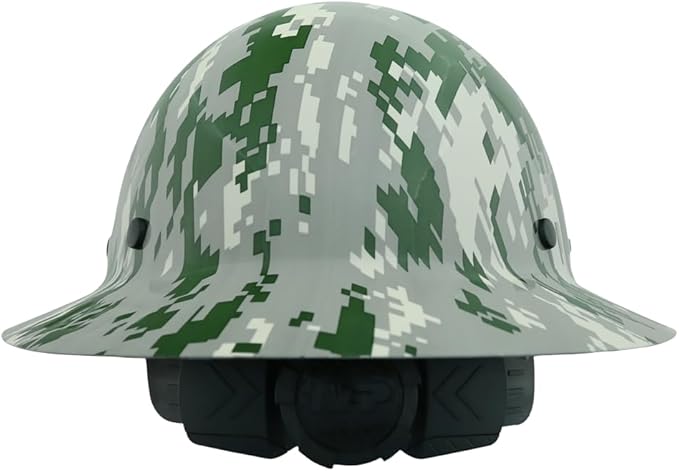 AFP Fiber Full Brim Hard Hat | 6 Point Ratchet Suspension | OSHA & ANSI Rated