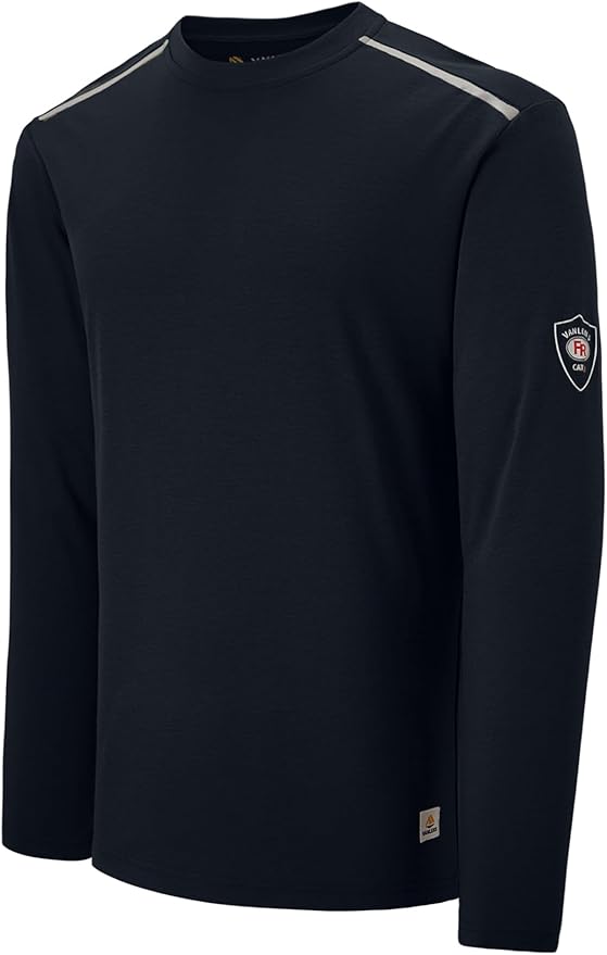 Men's Green Large Regular Fit 5.5oz 100% Cotton Long Sleeve FR Shirt for Work & Outdoor Activities