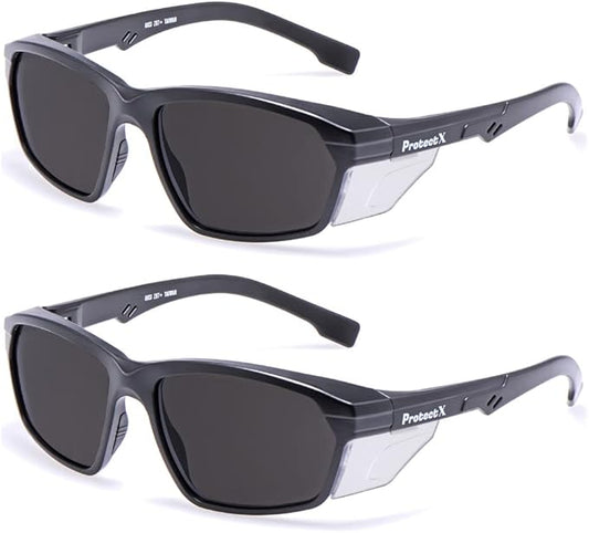 ProtectX Classic Safety Glasses, Anti-Fog Scratch Resistant Lenses, Protective Eyewear for Work, Indoor/Outdoor, ANSI Z87.1