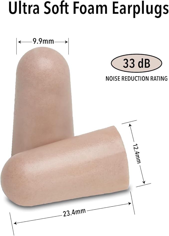 Mack's Ultra Soft Foam Earplugs, 30 Pair - 33dB Highest NRR, Comfortable Ear Plugs for Sleeping, Snoring, Travel, Concerts, Studying, Loud Noise, Work | Made in USA