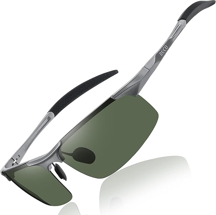 DUCO Mens Sports Polarized Sunglasses UV Protection Sunglasses for Men 8177s