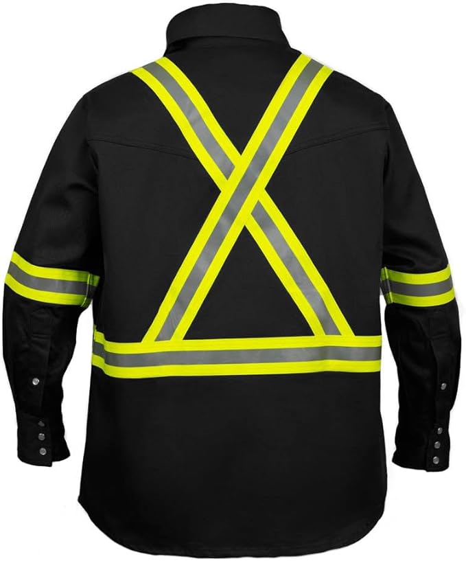 Flame Resistant FR High Visibility Hi Vis Shirt - 88% C/12% N - 7oz