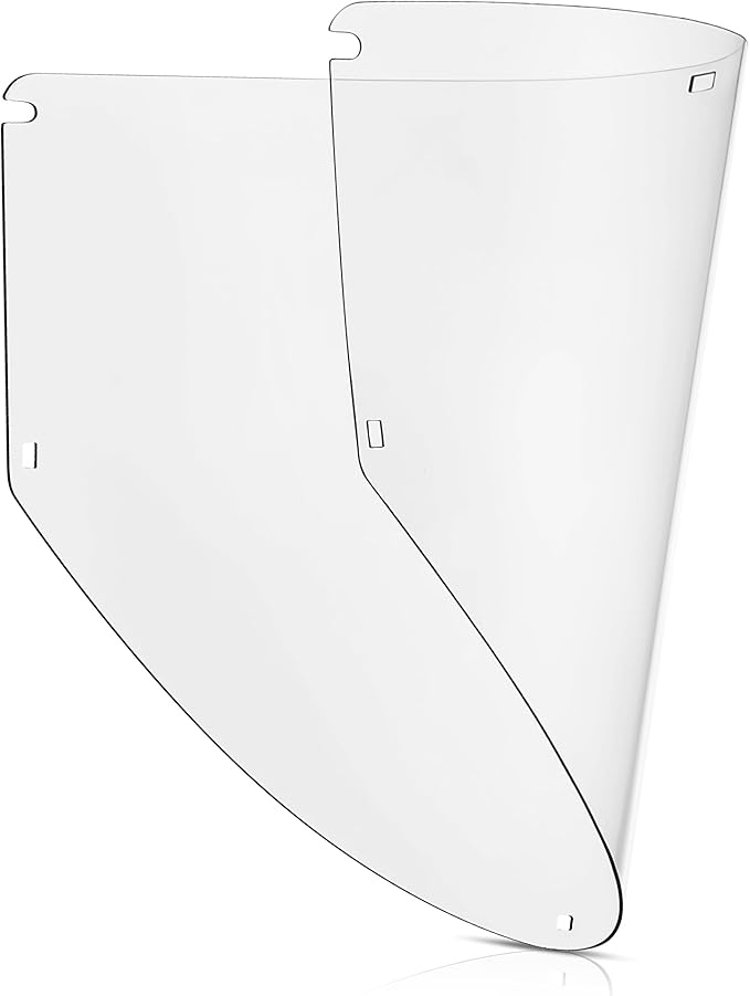 Feekoon 1 Pack Replacement Window Compatible with Jackson Safety MAXVIEW Premium Face Shield Mask, Protective Full Face Shield for Grinding, Welding, Clear Tint, Polycarbonate, Anti Fog