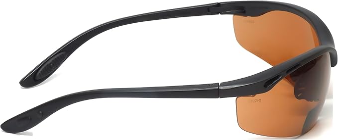 Calabria 91348 Bifocal Reading Safety Glasses Readers +1.50 Copper Orange Men Women Wrap Around Eye Protection Shatterproof