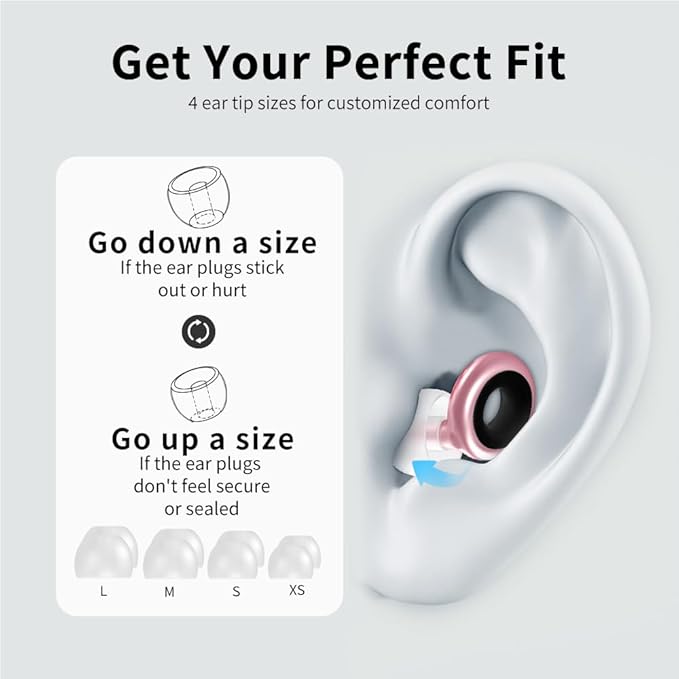 Reusable Silicone Ear Plugs for Sleeping – Noise Cancelling Earplugs for Snoring, Travel, and Work – Comfortable Fit with Cord and Carry Case