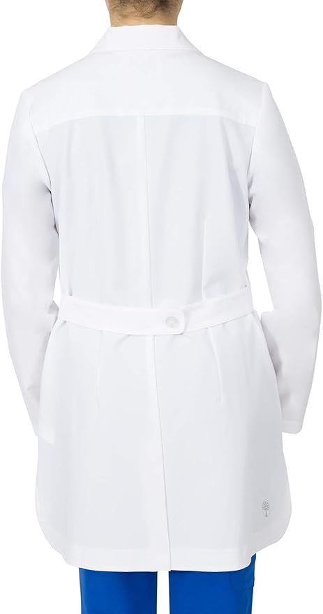 Healing Hands Lab Coat For Woman White Coat Fiona with 4 Pockets, Fluid Barrier, Easy Care, and 360° Stretch Fabric 5101