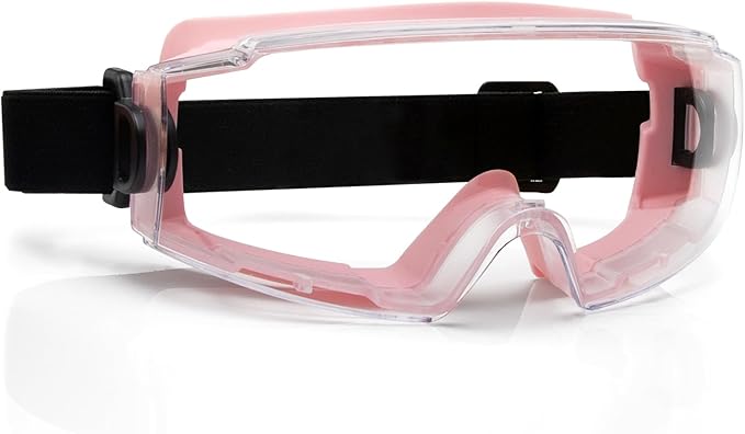Safety Goggles Over Glasses with Anti-Fog Clear Lens, Eye Protection for Lab Work & Industrial Use - ANSI Z87.1 Certified - Impact Resistance, Chemical Splash, Adjustable Strip - Men & Women