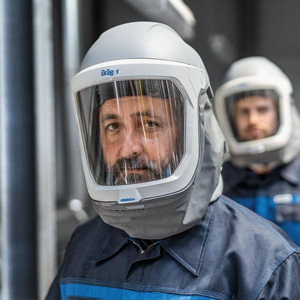 Dräger X-plore 8000 Helmet with Visor for X-plore 8500 | Robust Head Protection for Powered Air-Purifying Respirator (PAPR)