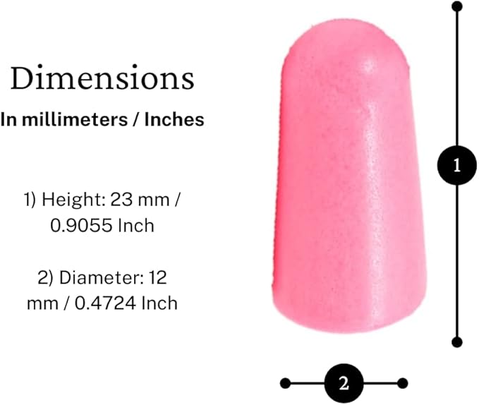Quality Pink Foam Earplugs - 200 Pairs of Comfortable Ear Plugs for Sleeping, Snoring, & Work - Designed for Small Ear Canals; Women, Kids, or Children - Individually Wrapped & Disposable - NRR 30 dB