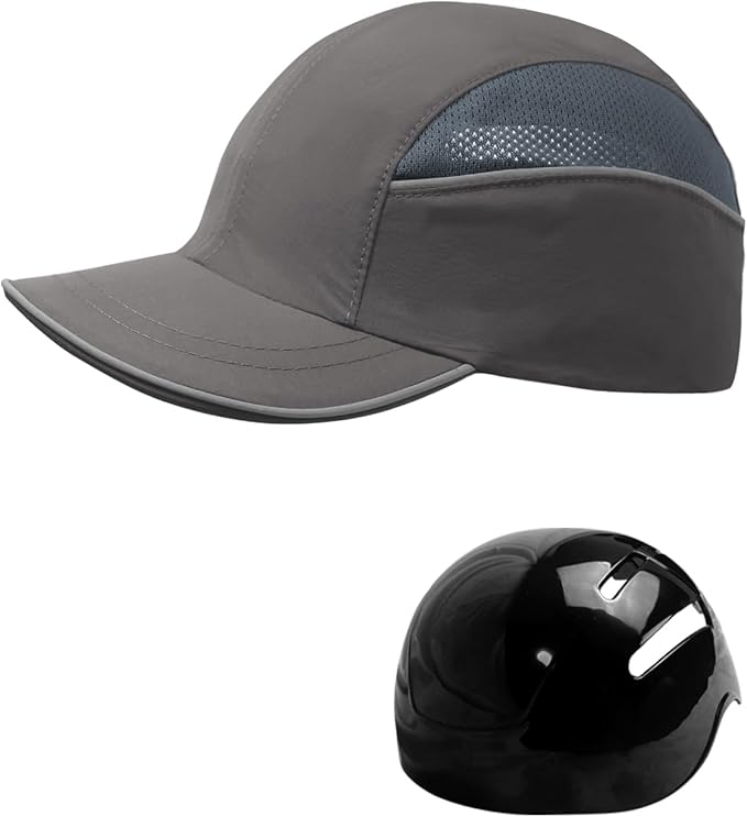 Lightweight Hard Hat Safety Bump Cap Safety Hard Hat Head Protection Cap Breathable Baseball Hat Style Comfortable Head Protection Hat for Work