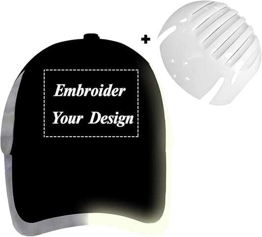 Customizable Safety Bump Cap Baseball Cap Style Hard Hats for Men and Women Lightweight Safety Hat with Reflective Stripes,Embroidery