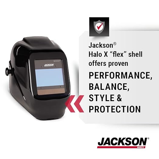 Jackson Safety Insight ADF Welding Helmet - Ultra Lightweight, Auto Darkening Welding Hood with HLX Shell Design - ANSI Z87.1 & CSA Z94.3