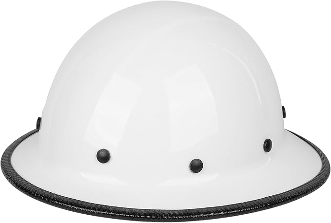 GREEN DEVIL Fiberglass Full Brim Hard Hat OSHA & ANSI Rated Fiber Hardhat for Men with Brim Guard