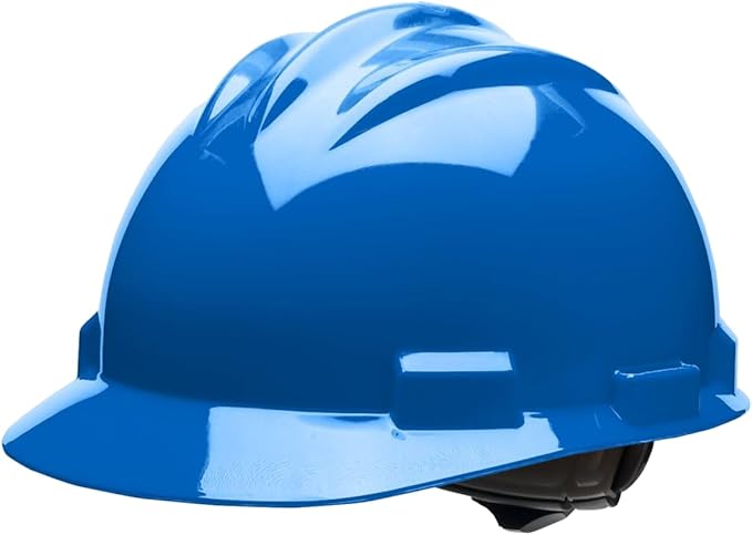 Bullard 3-Rib S61 Cap Style Safety Hard Hat with 4-Point Ratchet Suspension and Cotton Brow Pad