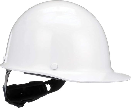 MSA Skullgard Cap Style Safety Hard Hat with Suspension - Non-Slotted Cap, Made of Phenolic Resin, Radiant Heat Loads up to 350F | Fas-Trac III Ratchet Suspension