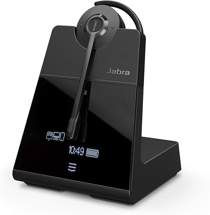 Jabra Engage 75 SE (Second Edition) Wireless Headset, Convertible – Telephone Headset with Industry-Leading Wireless Performance, Advanced Noise-Cancelling Microphone, All Day Battery Life - Black