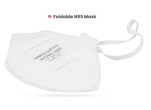 N95 Mask NIOSH Approved - Respirator Face Masks Individually Wrapped with 4 Premium Protection Layers - Pack Of 100