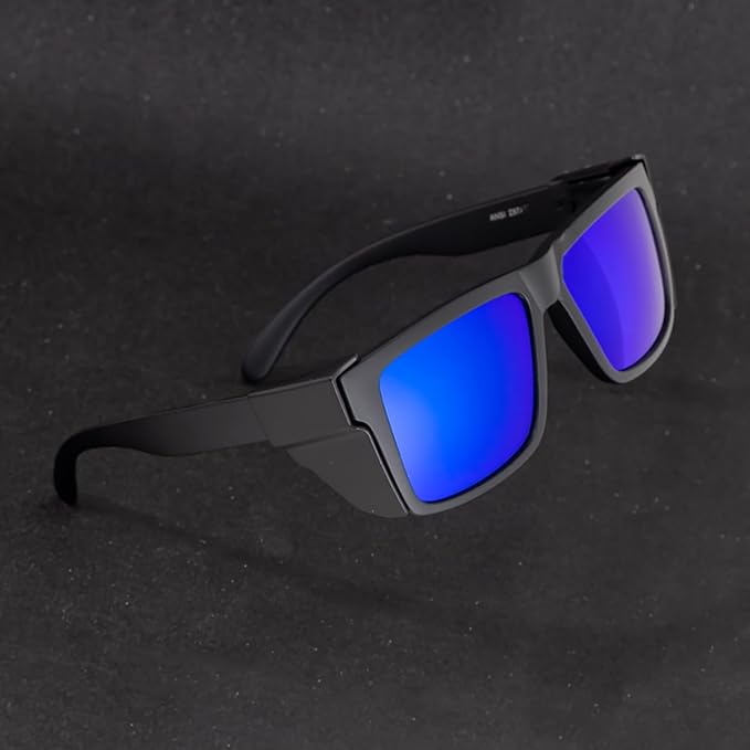 Polarized Men's and Women's Safety sunglasses,High Impact Resistant ANSI Z87UV400 Protection With Side Shield