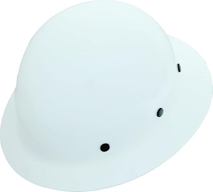 AFP Fiber Full Brim Hard Hat | 6 Point Ratchet Suspension | OSHA & ANSI Rated