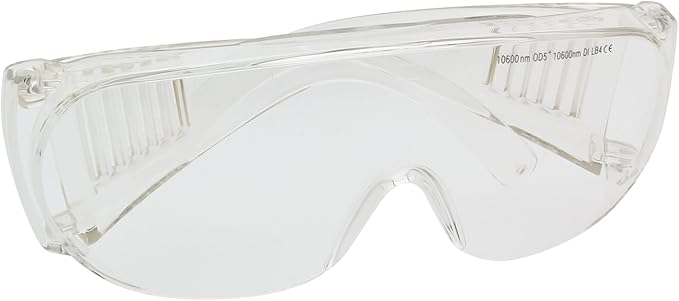MCWlaser Co2 laser safety glasses 10600nm OD5+ Professional K40 Laser Safety Goggles that Fit over Myopia Glasses