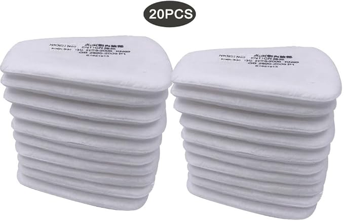 5N11 Dustproof 5P71 Anti Particles Replacement Filter Cotton for 3m 6000/6200/7502/6800/7501/FF402 Half Full Face Gas Respirator,Replaced Cotton Filter of Formaldehyde Spray Paint Chemical Gas Mask