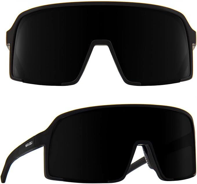 MAXJULI Polarized Sunglasses for Men Women, Windproof Outdoor Sports Cycling Running UV400 Protection Sun Glasses 8121
