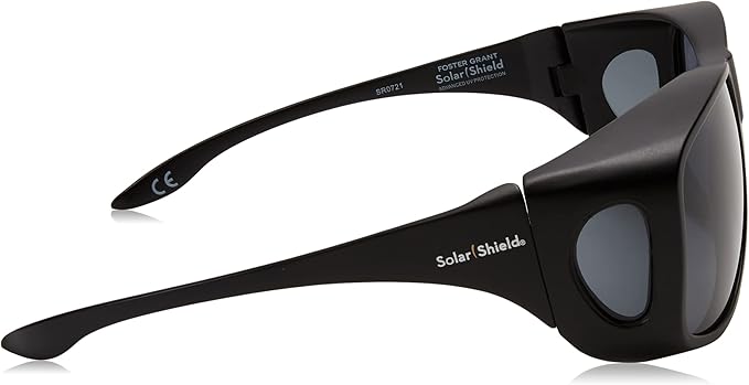 Dioptics unisex adult Solar Shield-classic Fits Over Sunglasses, Grey, 66 mm US