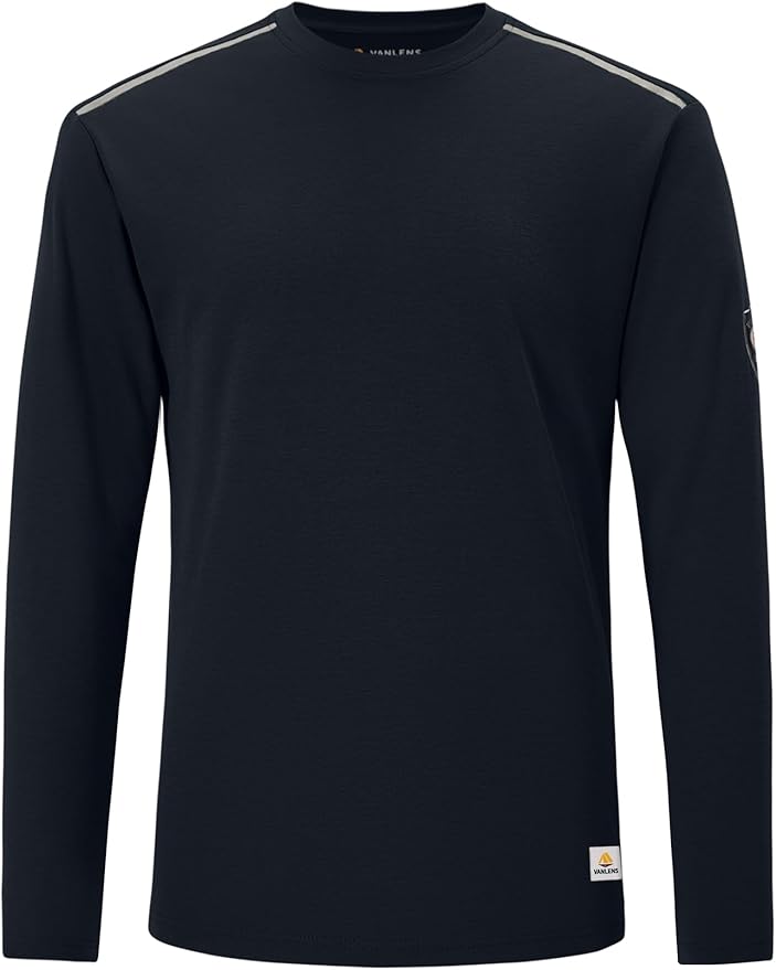 Men's Green Large Regular Fit 5.5oz 100% Cotton Long Sleeve FR Shirt for Work & Outdoor Activities