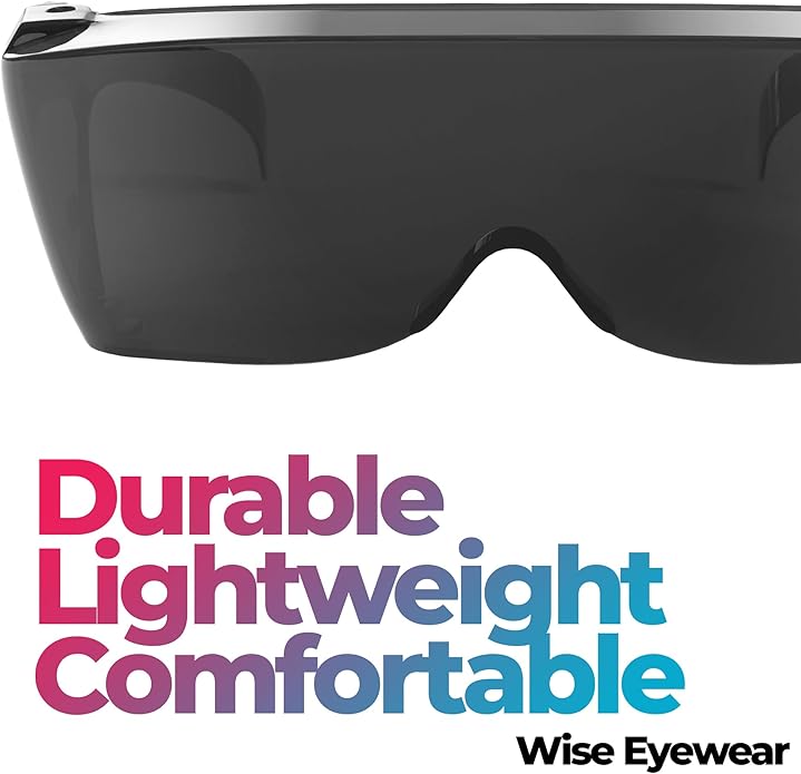 Cover-Ups Black Fit Over Sunglasses - Wrap Around Sunglasses - People Who Wear Prescription Glasses in the Sun