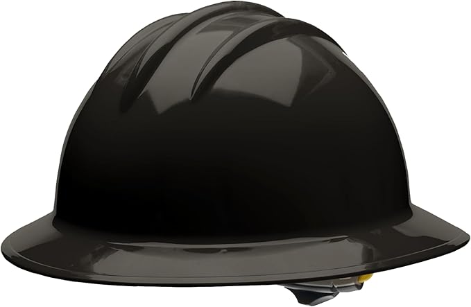 Bullard 3-Rib C34 Full Brim Safety Hard Hat with Spacious Shell, 6-Point Ratchet Suspension, and Cotton Brow Pad