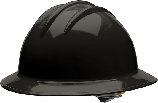 Bullard 3-Rib C34 Full Brim Safety Hard Hat with Spacious Shell, 6-Point Ratchet Suspension, and Cotton Brow Pad