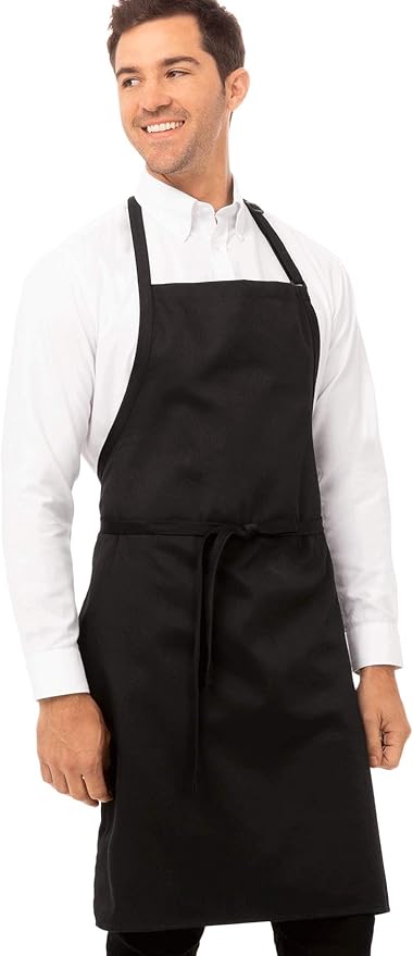 Chef Works Unisex Bib Apron without Pockets