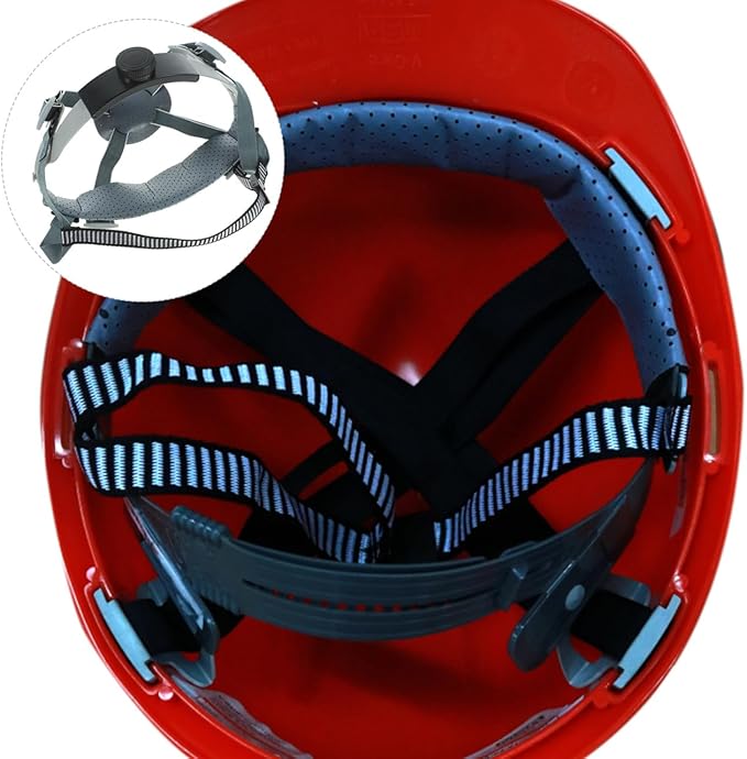 Housoutil Hard Hat Suspension Replacement Liner for Enhanced Comfort and Support - Adjustable Knob Design, Comfortable Hard Hat Accessory