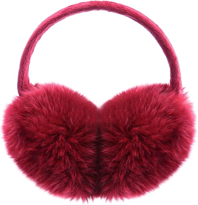 POXIMI Women Winter Earmuffs Girl Ski Adjustable Ear Covers for Cute Bow Ear Warmer Outdoor Earmuff Fleece Lining
