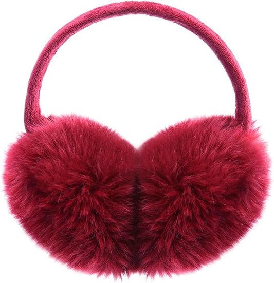 POXIMI Women Winter Earmuffs Girl Ski Adjustable Ear Covers for Cute Bow Ear Warmer Outdoor Earmuff Fleece Lining