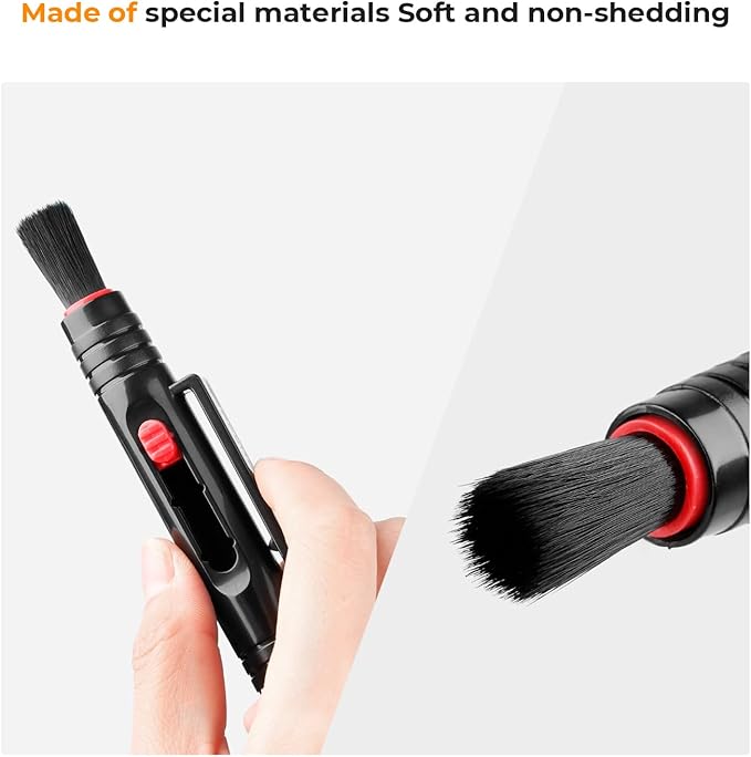 K&F Concept Professional Lens Cleaning Pen*3 with Soft Brush, Carbon Head Lens Cleaning Pen for Canon, Nikon, Pentax, Sony Digital Camera Cleaning,AR VR Glasses Cleaning