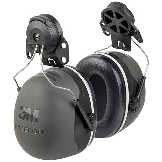 3M X5P3E Peltor Black Model X5P3E/37279(AAD) Cap Mount Hearing Conservation Earmuffs, English, 14.573 fl. oz., Plastic, 4.6" x 8.2" x 6.7"