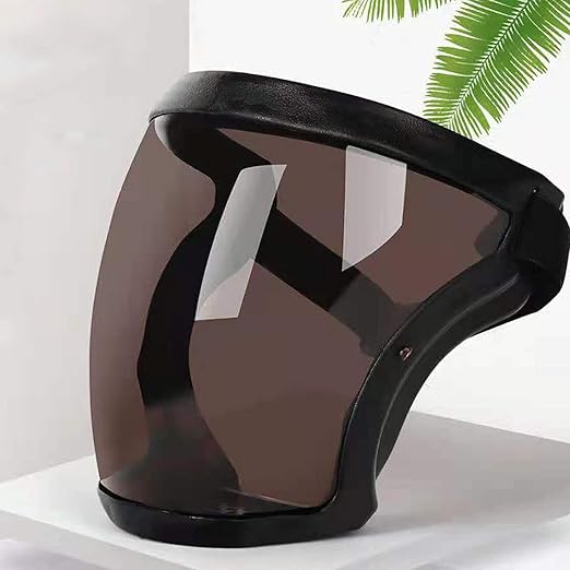 Anti-Fog Full Face Active shields Protection Visible Expression Transparent Breathable Comfortable Adults Reusable (Brown, 5PCS), JZY-0010