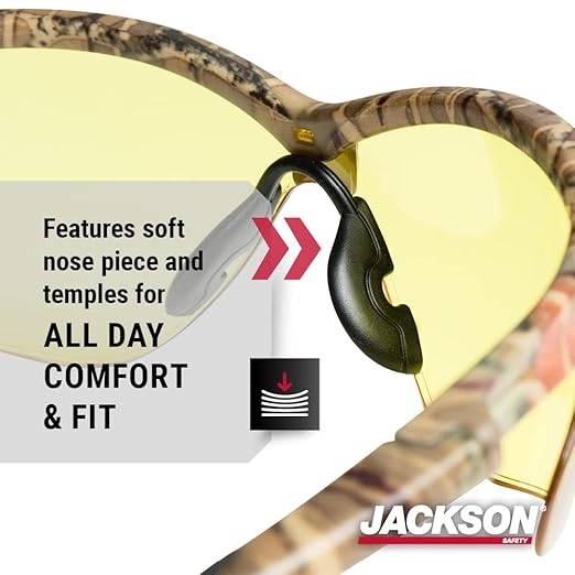 Jackson Safety SG Safety Glasses - Eye Protection for Men & Women - ANSI Z87.1 - Pack of 12 (Multiple Styles)